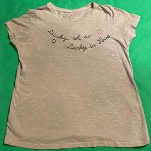 Lucky Brand gray loose fit  short sleeve Tshirt medium